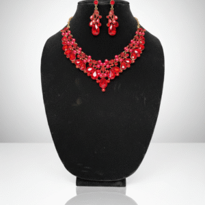 Itsmeña Red Crystal Cascade Set - Istmeña Golden Legacy Collection
